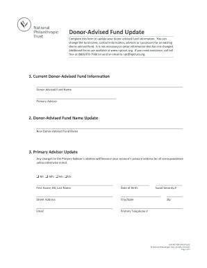 Update your donor information .